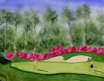Golfing-Girls.Com Original Watercolors